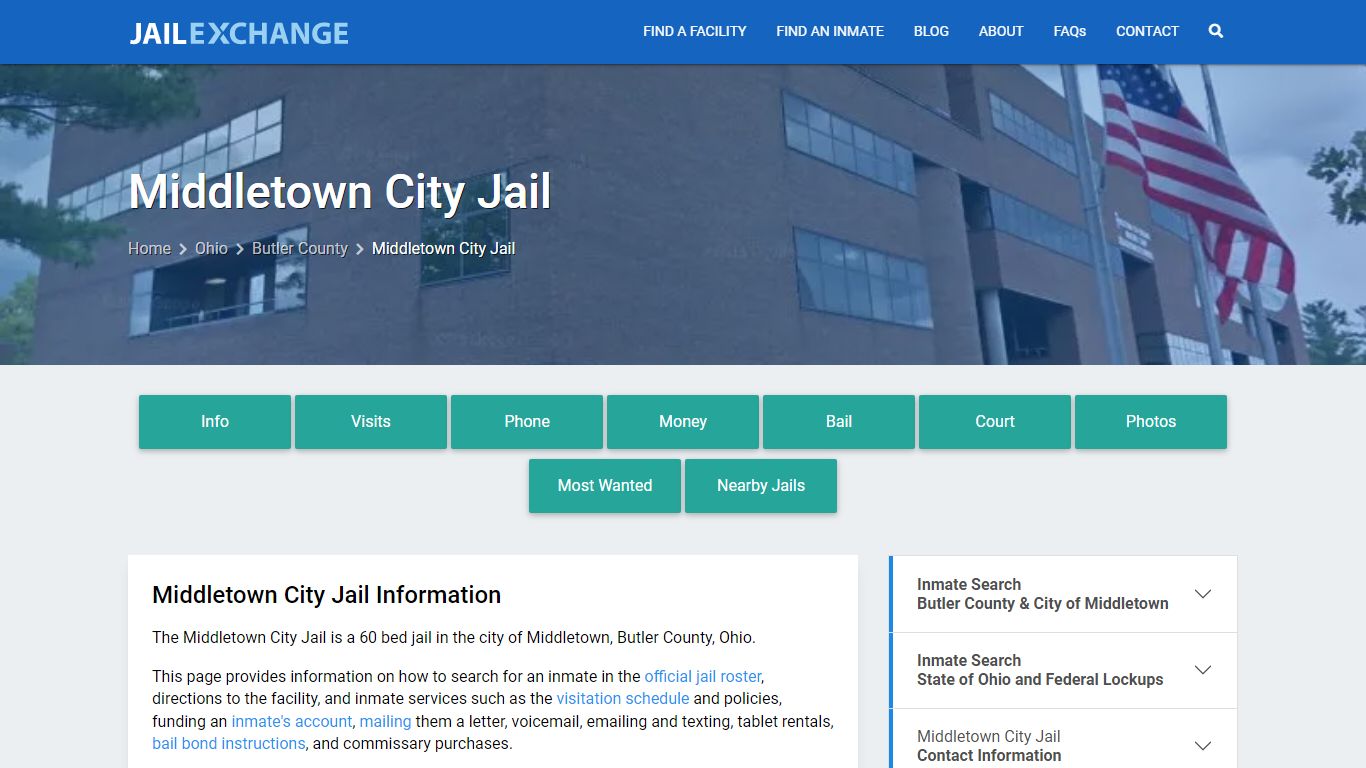 Middletown City Jail, OH Inmate Search, Information - Jail Exchange